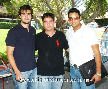 Arturo Muela, Hernan Cepeda y Oscar Carrillo