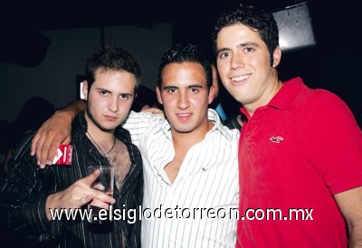 Jorge López, Paco Albuquerque y Antonio Michel.