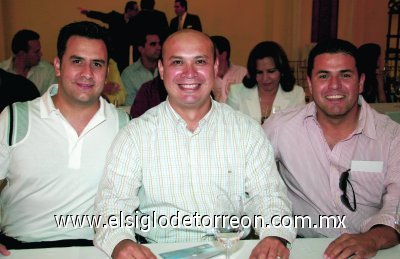 Jorge Sánchez, Mauricio Silos y Jesús Manzanera.