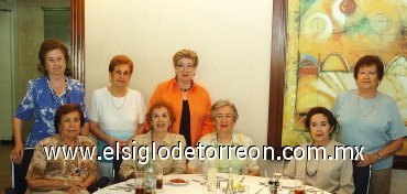 09092007
Dorita Gámiz, Raquel Lugo, Elia Zarzoza, Amelia Lugo, Dorita Cázares, Lety Dugay, Elena Ortueta y Tere Iglesias.