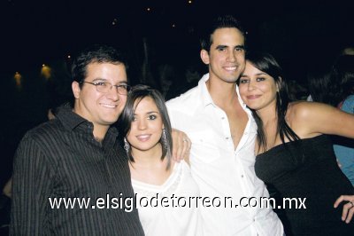Carlos George Villalobos, Pamela Wolf, Carlos Quezada y Sofía Baille.