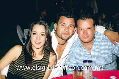 Daniela Natera, José Alberto Domínguez y Francisco Delgado.