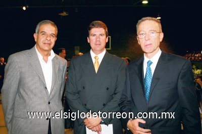 Félix Giacomán, Jesús Martínez y Armando Martín.