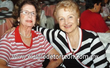 16092007
Laura Elena Gómez y Laura de Gómez Barocio.