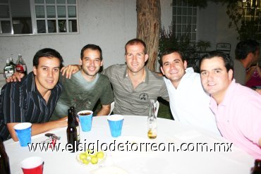 07102007
David Rodríguez, Fernando Cepeda, Carlos Córdoba, Ricardo Soldevilla y Alberto  Torres.