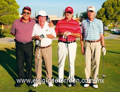 Enrique Mery, José Ángel Treviño, Jesús Herrera y Salvador Kan