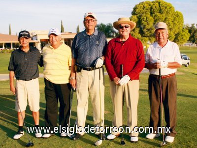 Ricardo Acosta, Francisco Jaime, José Gutiérrez, Antonio Carranza y Rogelio Gaitán.