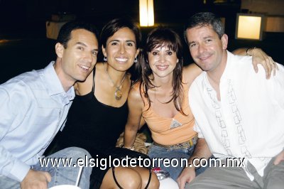 Benjamín Díaz, Gaby de Díaz, Iliada de Torres y Marcela Torres.