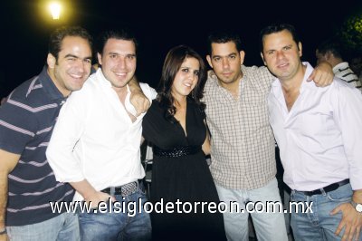 Jesús Ramírez, Gustavo Kientzle, Lorena Marcos, Mario Armendáriz y Alfonso Ornelas.
