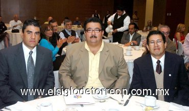 01122007
Jaime Maldonado, Othon Reuter y Sergio Castañeda.