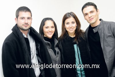 Beto Ruiz, Marcela Foglio de Ruiz, Yolanda Velázquez de Zurita y Armando Zurita.