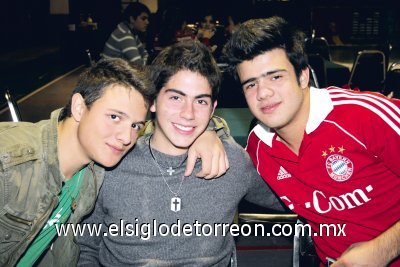 Rafa Villegas, Paco Gutiérrez y Diego Rodríguez.