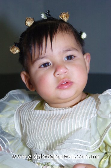 18012008
Ana Paula Flores Macías fue festejada al cumplir un año de edad.