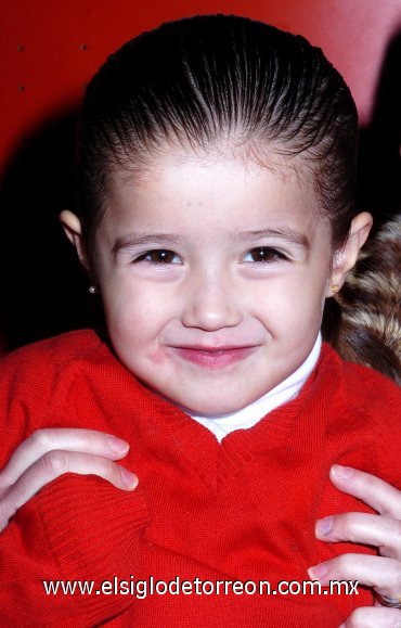 18012008
Cuatro años son los que cumplió Valeria Hermosillo.