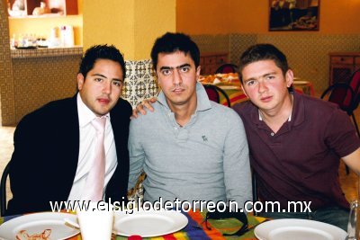 Héctor F. Jaime, Sergio Campa y Rodrigo Murra.