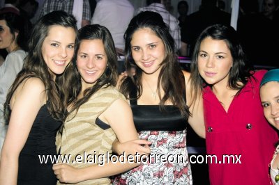 Aranza Berlanga, Marcela González, Lorilla Franco y Mariel del Bosque.