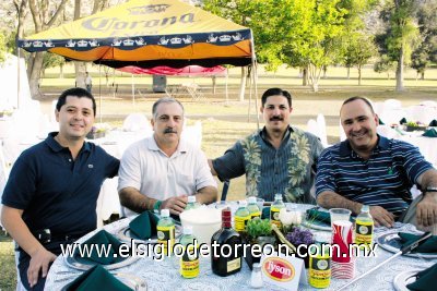 Miguel Ángel González Rubio, Gerardo Milán, Fernando Juan Marcos y José María González.