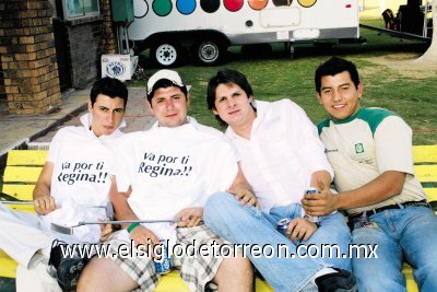 César Valdéz, Daniel Flores Valdéz, Hugo Palacios y Carlos Campos.