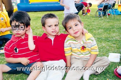 Sebastián Baca de la Parra, Luis Genaro Torres y Alfredo Garza Robles.