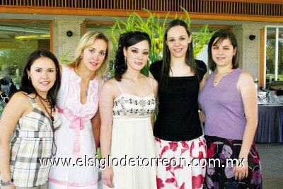 Irma Eugenia Gómez, Susana Olvera, Alejandra Ávila, María Rosa Portilla e Isabel Zivec.