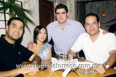 Carlos Anaya, Paola Garza, Carlos Finck y Manolo González.