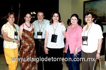 27042008
Rosario Segovia de Cadena, Verónica López, José Antonio García Guerra, Rosa Idalia Cadena de García, Aída Villalón Solís y Blanca Martínez de González.