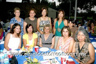 08052008
Julia de Solís, Rosy de Morales, Gloria de Martínez, Diana de Flores, Bere  Flores, Vero de Lozano, Lorena de Treviño, Conchita Sarabia y Ana Paula Osorno.