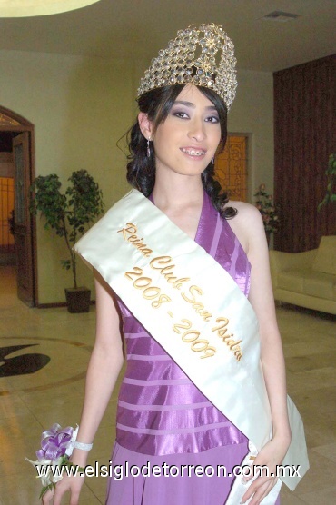 01062008
Martha Margarita Elizondo Núñez, reina electa en el Club San Isidro
