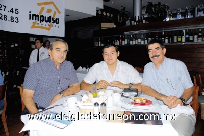 Adolfo Villar, José Siller y Diego Jiménez.