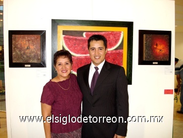 06072008
Rosario Ochoa asistió a la muestra pictórica de autoría de Guillermo García