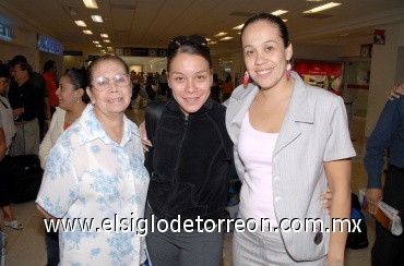 20072008
Yolanda Cantú Cano y Verónica Sánchez despidieron a Sandra Sánchez, quien viajó a la Ciudad de México