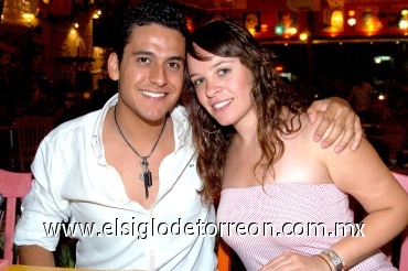 27072008
Javier Arias y Alejandra Reed.