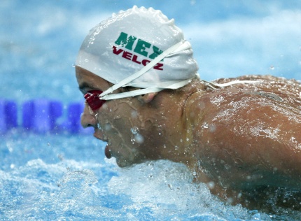 El nadador mexicano Juan José Veloz quedó eliminado en los 100 metros mariposa varonil tras terminar en la quinta posición para ponerle fin a su participación en los Juegos Olímpicos Beijing 2008.