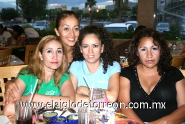 10082008
Ileana de Lozano, Romelia de Bujanda, Rosalba Domínguez y Ma. del Socorro de Ruiz.