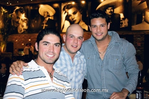 Franco de la Fuente, Genaro Macías y Oscar Carrillo.