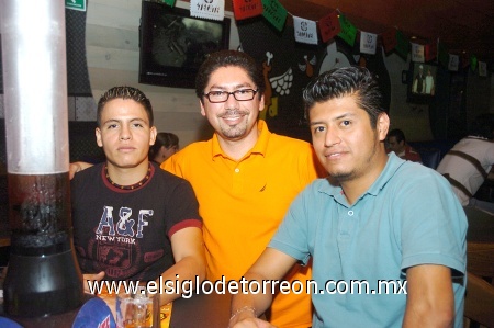 13092008
David Sánchez, Ricardo Rangel y Guillermo Ortiz.
