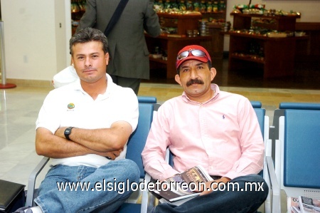 03102008
Germán Gil y FilibertoRodríguez llegaron de Monterrey y Chihuahua