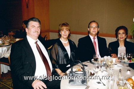Edwin y Catalina Ransom, Carlos y Enriqueta Cepedan.