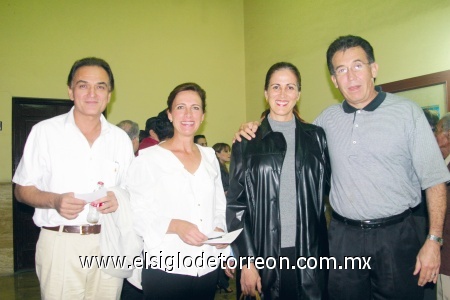 Federico e Irma de Saldaña, Yohan Murra y Enrique Castro.