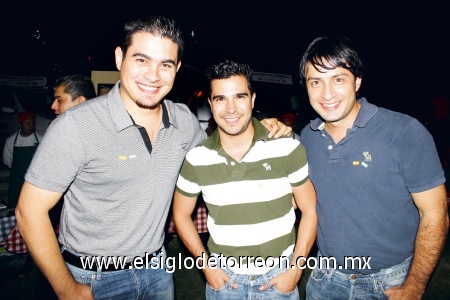 Daniel Scarnati, Omar Rodríguez e Israel Ávalos.