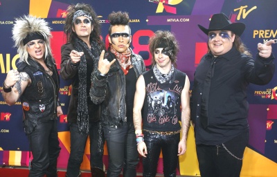 Moderato, a su paso en el desfile de celebridades en la alfombra roja de los premios MTV Latinoamérica 2008.