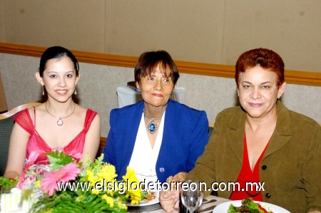 13112008
Silvia Mejía, Carmen de Avilés y Emma de León