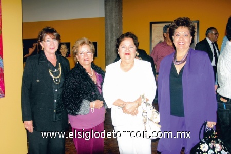 Consuelo Lastra de Arias, Susy de Ortíz, Ana Laura de Torres y Leticia de Castañeda.