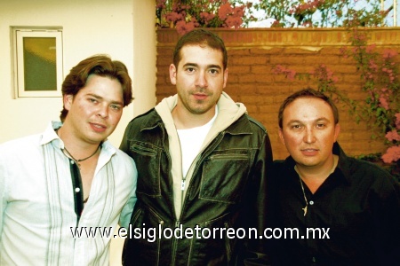 Alejandro Made, Adrián Aguilera e Iván Obeso.