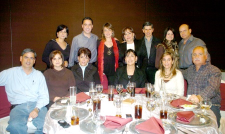 19122008
Ricardo y Sonia, César y Ana Sofía, Jaime y Sofía, Andrés y Gaby, Memo y Maite, Soledad, Ana Rosa y Elsa María.