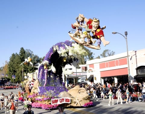 Con la participación de la banda mexicana Águilas Doradas de Puebla y más de un millón de asistentes se efectuó la 120 edición del Desfile de las Rosas en Pasadena, California.