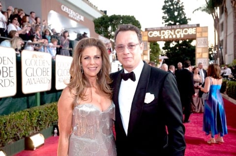 Tom Hanks acudió acompañado de su esposa la actriz y productora Rita Wilson.