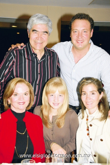 Jorge, Sergio, Susana, Tuty y Susy González.