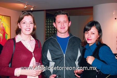 Astrid Van Der Horst, César Atiyeh y Karina Carrasco.