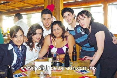 14022009 Cristy Nevárez, Sary Gutiérrez, Alex Villarreal, Sami Elizondo, Diego Nevárez y Marianita Martínez.